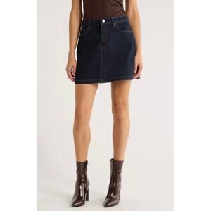 NEW! NYDJ Not Your Daughter's Jeans 2 Stretch Denim Skirt $98 Dark Wash Jean